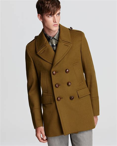 burberry peacoat with hood|Burberry men military coats.